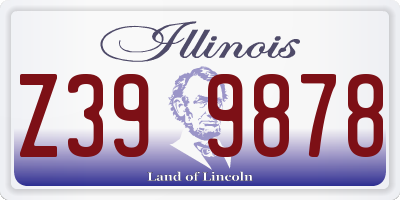 IL license plate Z399878
