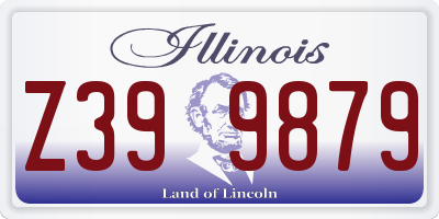 IL license plate Z399879
