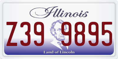 IL license plate Z399895