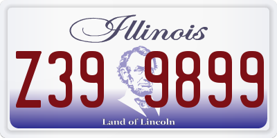 IL license plate Z399899