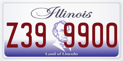 IL license plate Z399900
