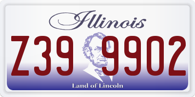 IL license plate Z399902