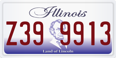 IL license plate Z399913