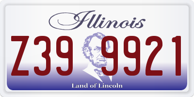 IL license plate Z399921