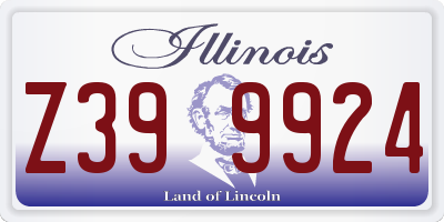 IL license plate Z399924