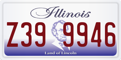 IL license plate Z399946