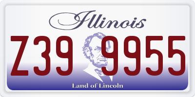 IL license plate Z399955