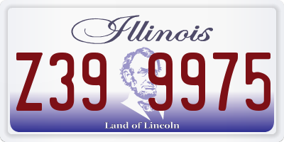 IL license plate Z399975