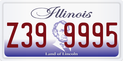 IL license plate Z399995
