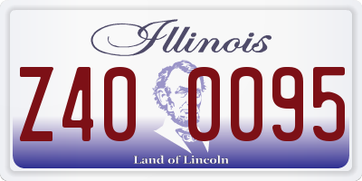 IL license plate Z400095