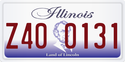 IL license plate Z400131