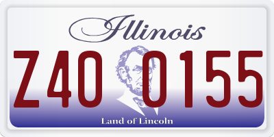 IL license plate Z400155