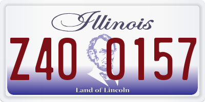 IL license plate Z400157