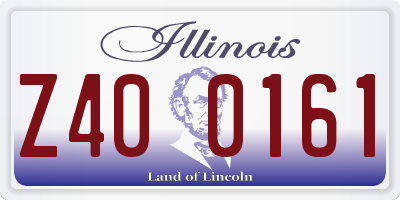 IL license plate Z400161