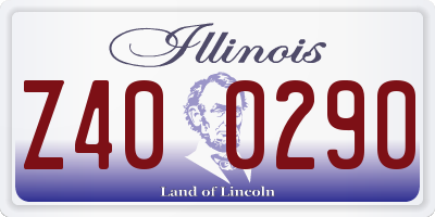 IL license plate Z400290