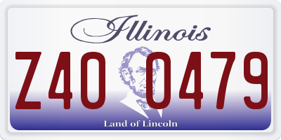 IL license plate Z400479