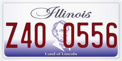 IL license plate Z400556