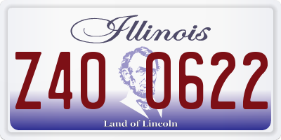 IL license plate Z400622