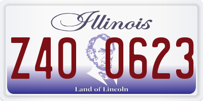 IL license plate Z400623