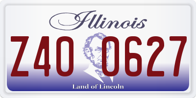 IL license plate Z400627