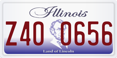 IL license plate Z400656
