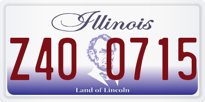 IL license plate Z400715