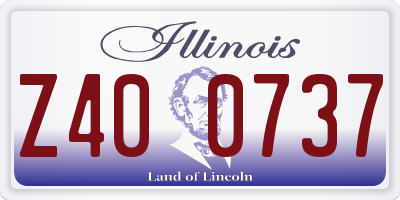IL license plate Z400737