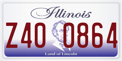 IL license plate Z400864