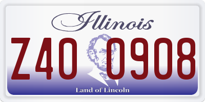 IL license plate Z400908