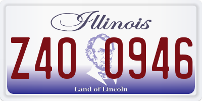 IL license plate Z400946