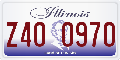 IL license plate Z400970