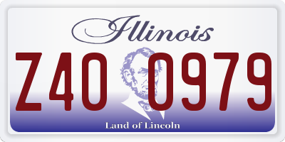 IL license plate Z400979