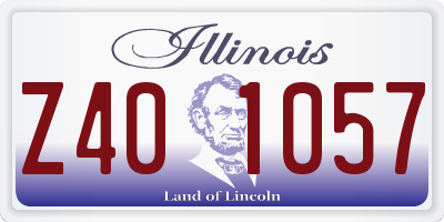 IL license plate Z401057
