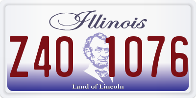 IL license plate Z401076