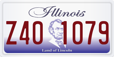 IL license plate Z401079