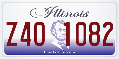 IL license plate Z401082