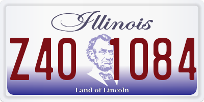 IL license plate Z401084