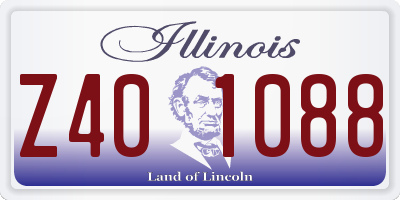 IL license plate Z401088