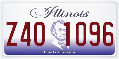 IL license plate Z401096