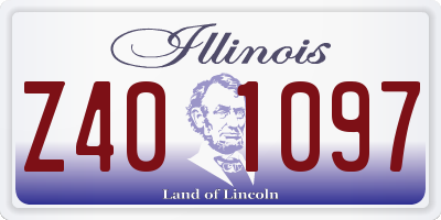 IL license plate Z401097