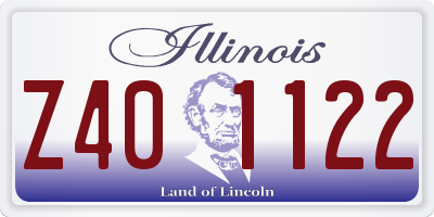 IL license plate Z401122