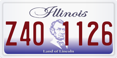 IL license plate Z401126