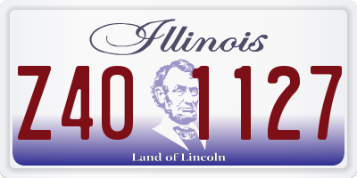 IL license plate Z401127