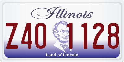 IL license plate Z401128