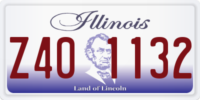 IL license plate Z401132