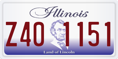 IL license plate Z401151