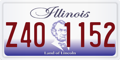 IL license plate Z401152