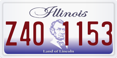 IL license plate Z401153