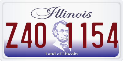 IL license plate Z401154