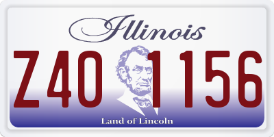 IL license plate Z401156